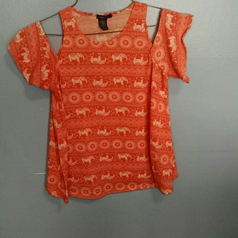 Women's cold shoulder blouse